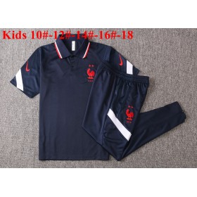 Frankreich 2020/21 Kinder Trainings Poloshirt M001
